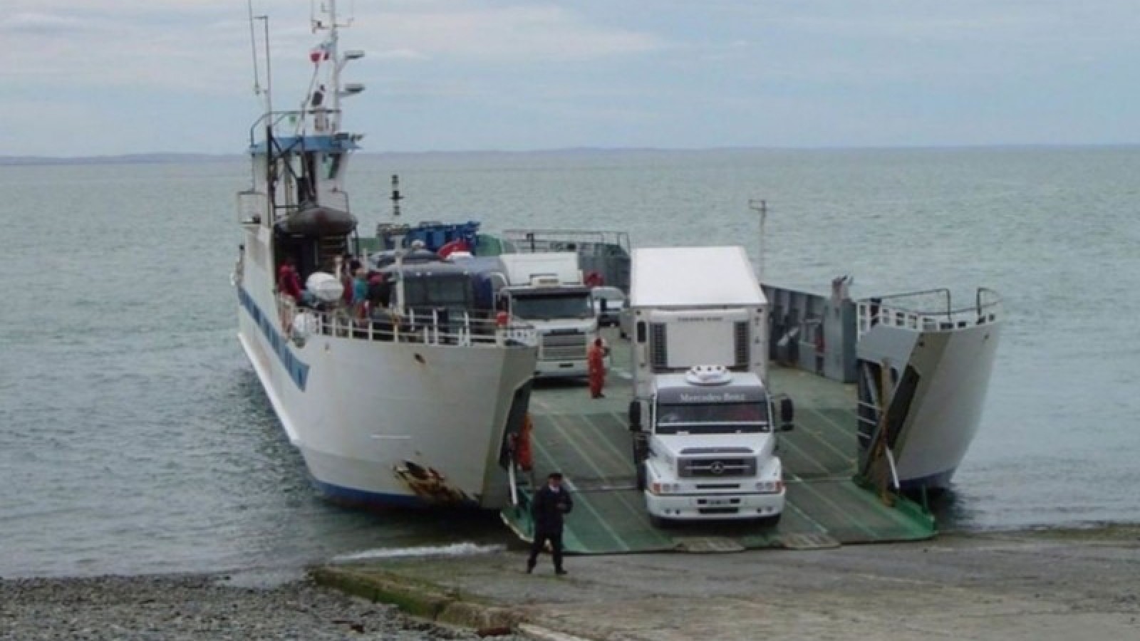 Tierra del Fuego: alerta por fuerte vientos y suspensión del cruce de barcaza